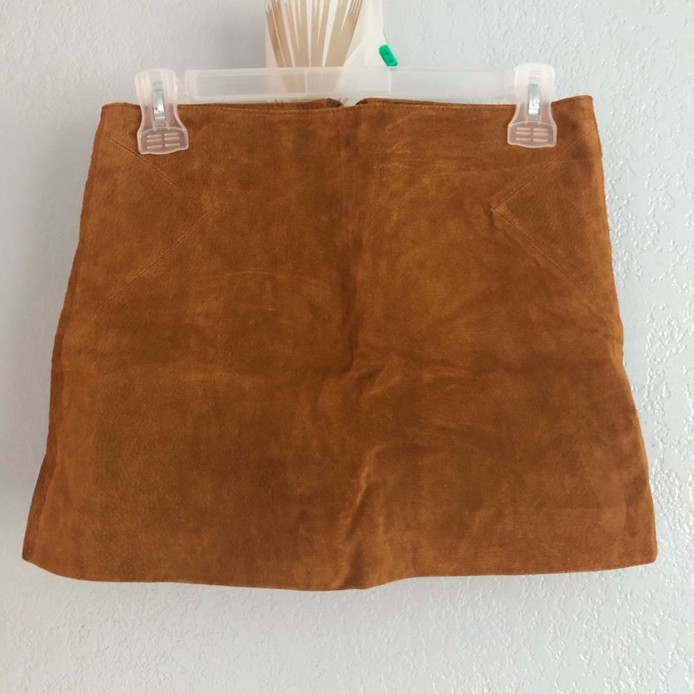F21 suede mini skirt
